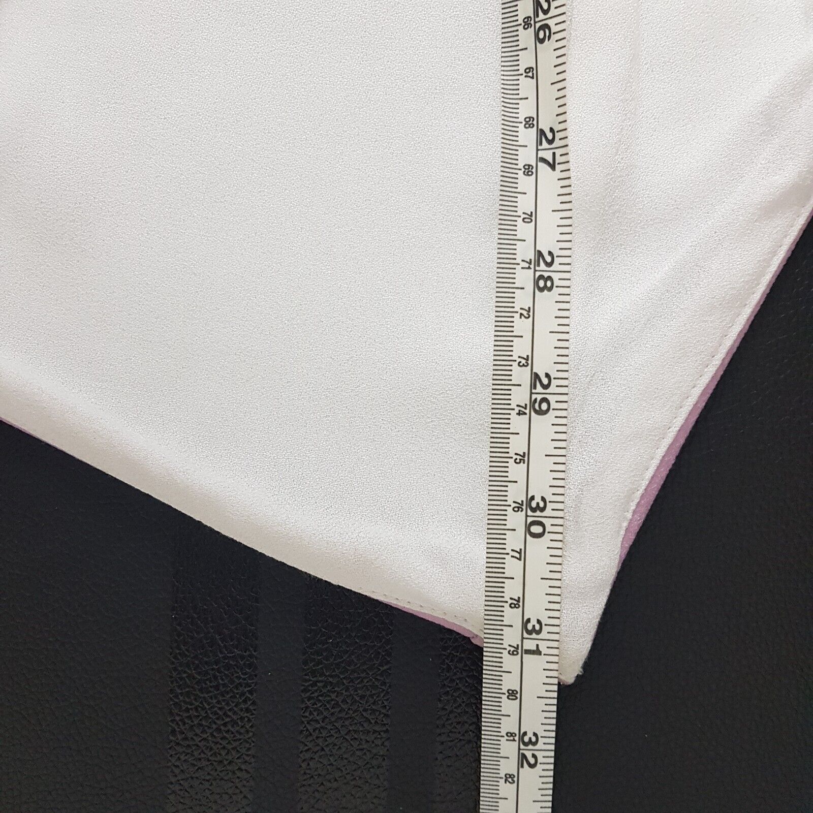 By Johnny Australian Designer Purple White Asymmetrical Midi Pencil Skirt NWOT