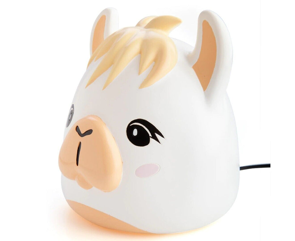 Smoosho's Pals Alpaca Table Lamp with Bulb White, Kids Night Light LED Brand New