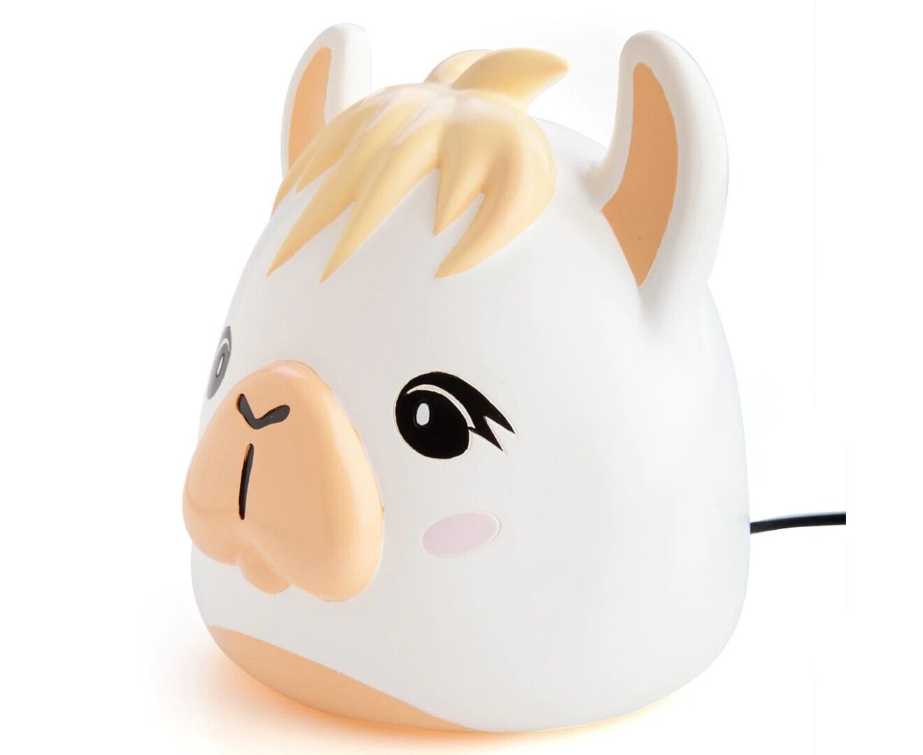 Smoosho's Pals Alpaca Table Lamp with Bulb White, Kids Night Light LED Brand New
