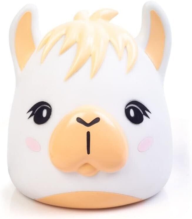 Smoosho's Pals Alpaca Table Lamp with Bulb White, Kids Night Light LED Brand New