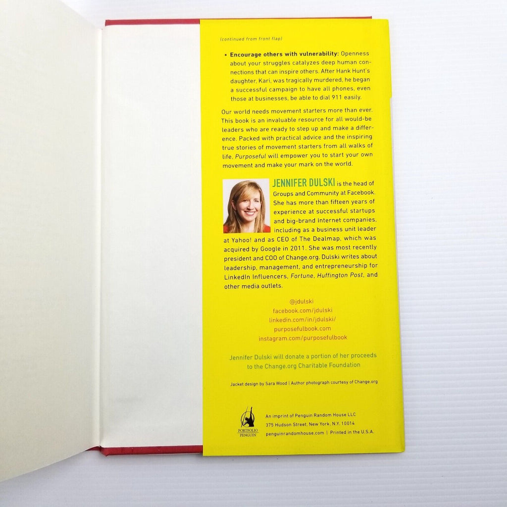 Purposeful: Are You a Manager or a Movement Starter? Hardcover 2018 by J. Dulski