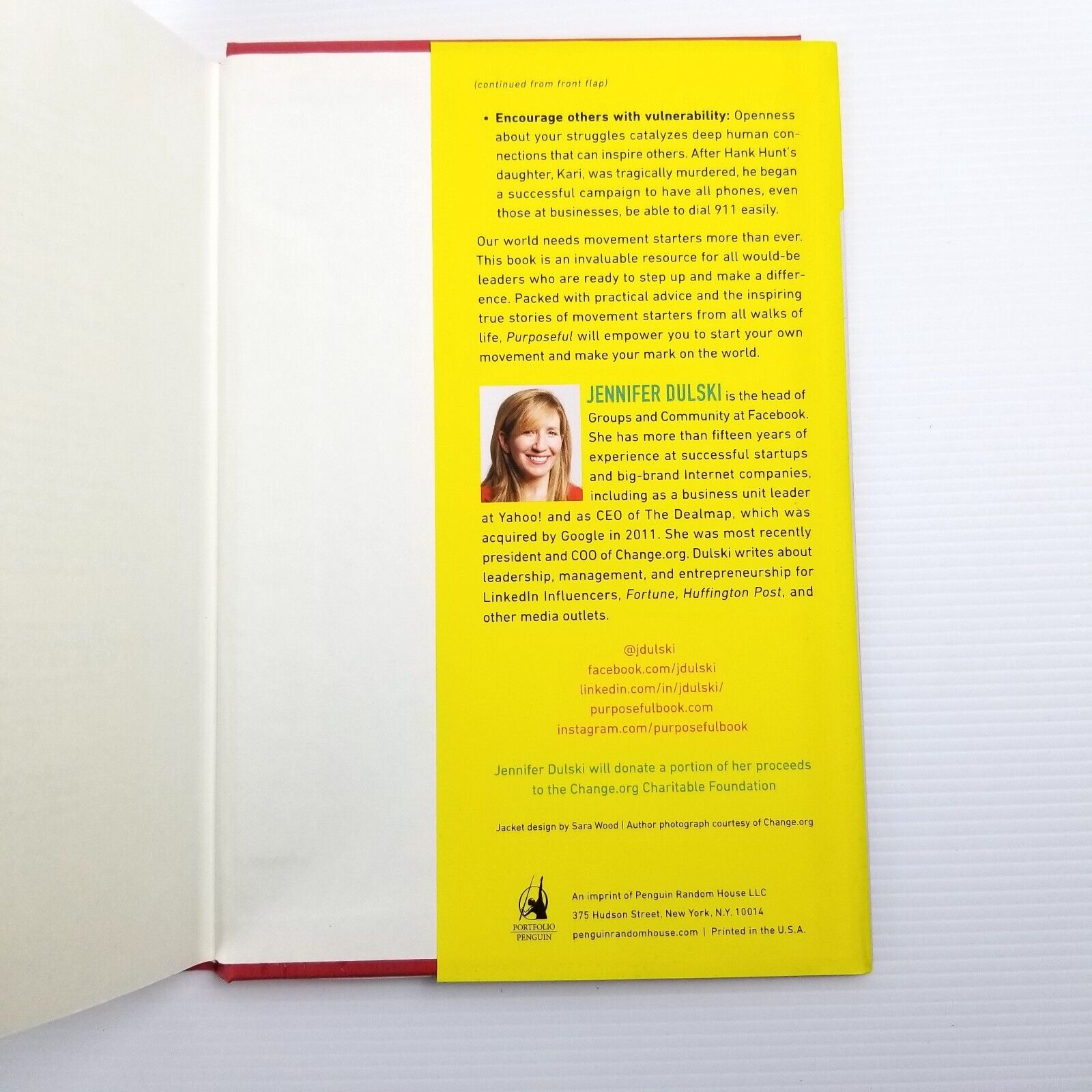 Purposeful: Are You a Manager or a Movement Starter? Hardcover 2018 by J. Dulski