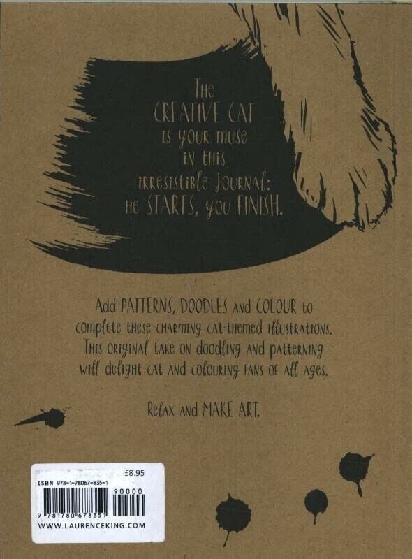 Creative Cat: Pattern, Doodle, Colour with a Muse by David Sinden Colouring Book