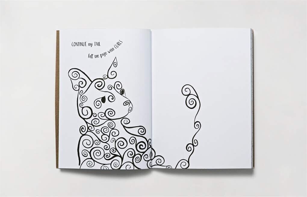 Creative Cat: Pattern, Doodle, Colour with a Muse by David Sinden Colouring Book