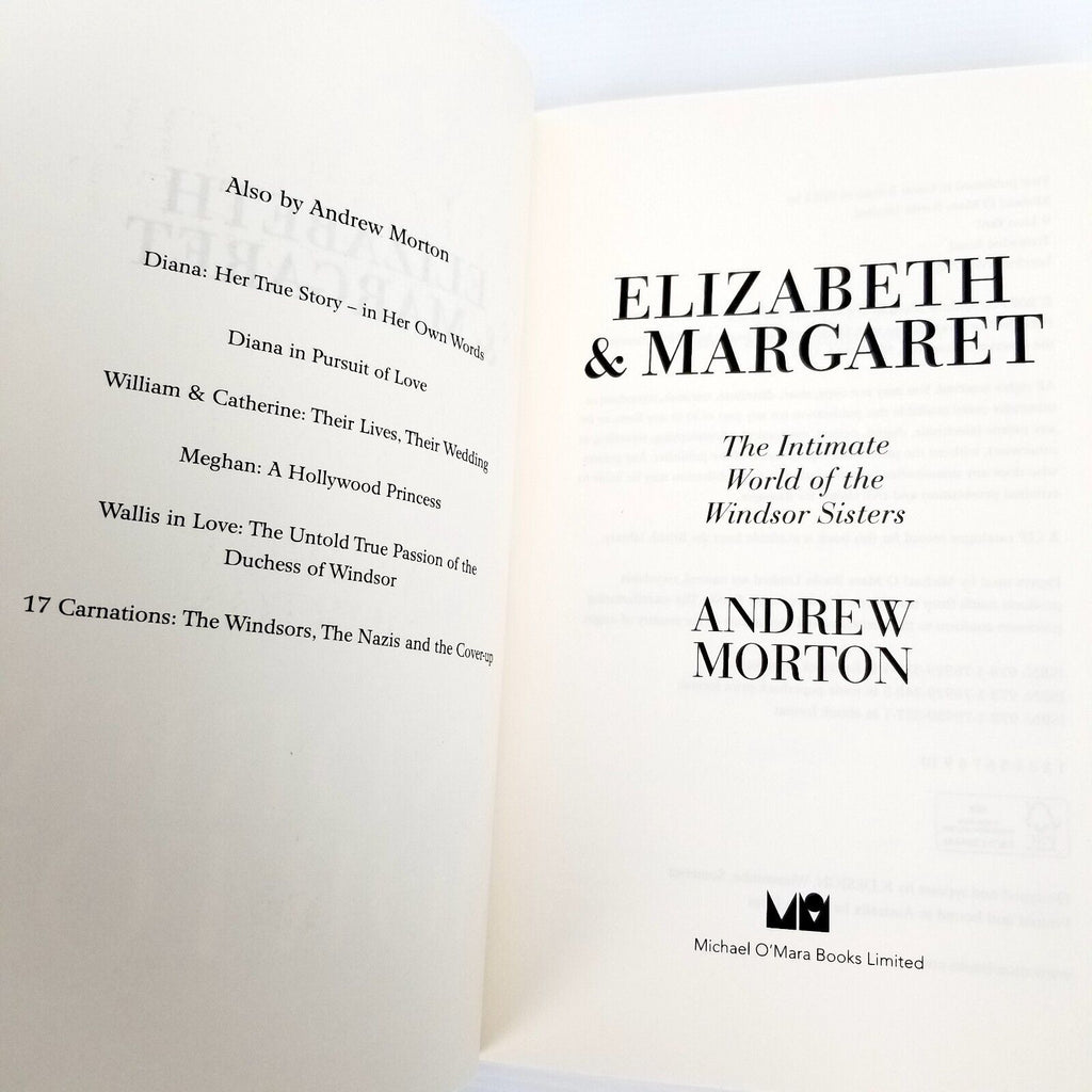 Andrew Morton Book Bundle The Queen Elizabeth Margaret Windsor Sisters Paperback