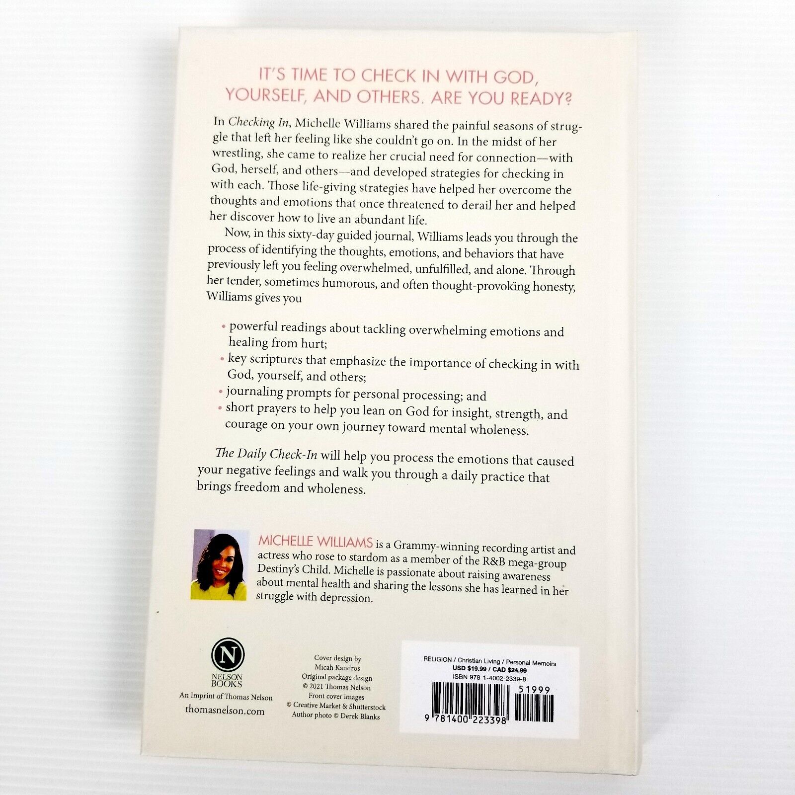 Michelle Williams Book Bundle Set: Checking In + The Daily Check-In, Self-Help
