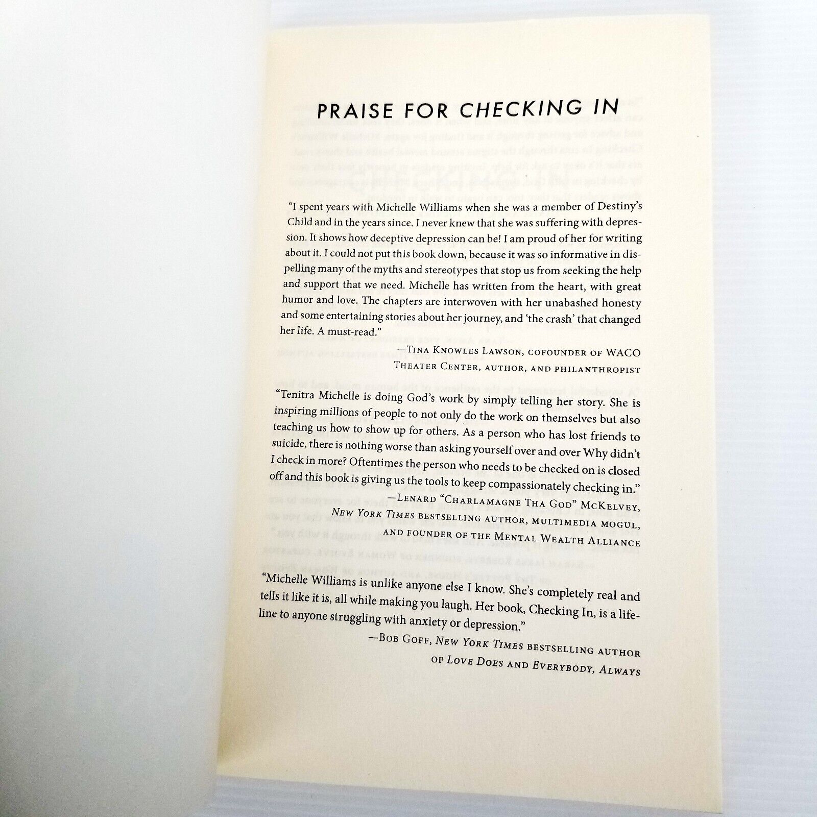 Michelle Williams Book Bundle Set: Checking In + The Daily Check-In, Self-Help