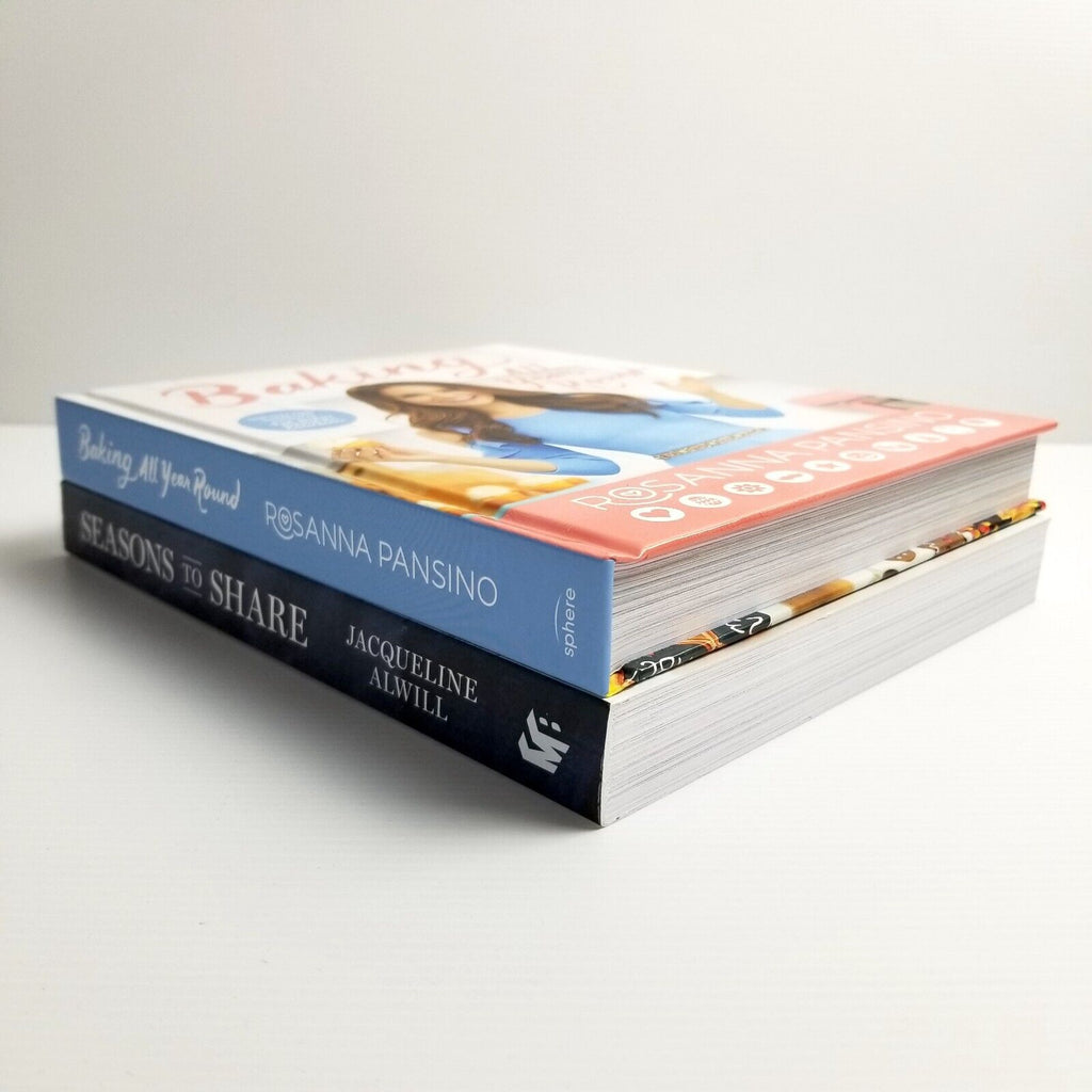 2x Cookbooks Rosanna Pansino Baking & Jacqueline Alwill Seasons to Share Recipes