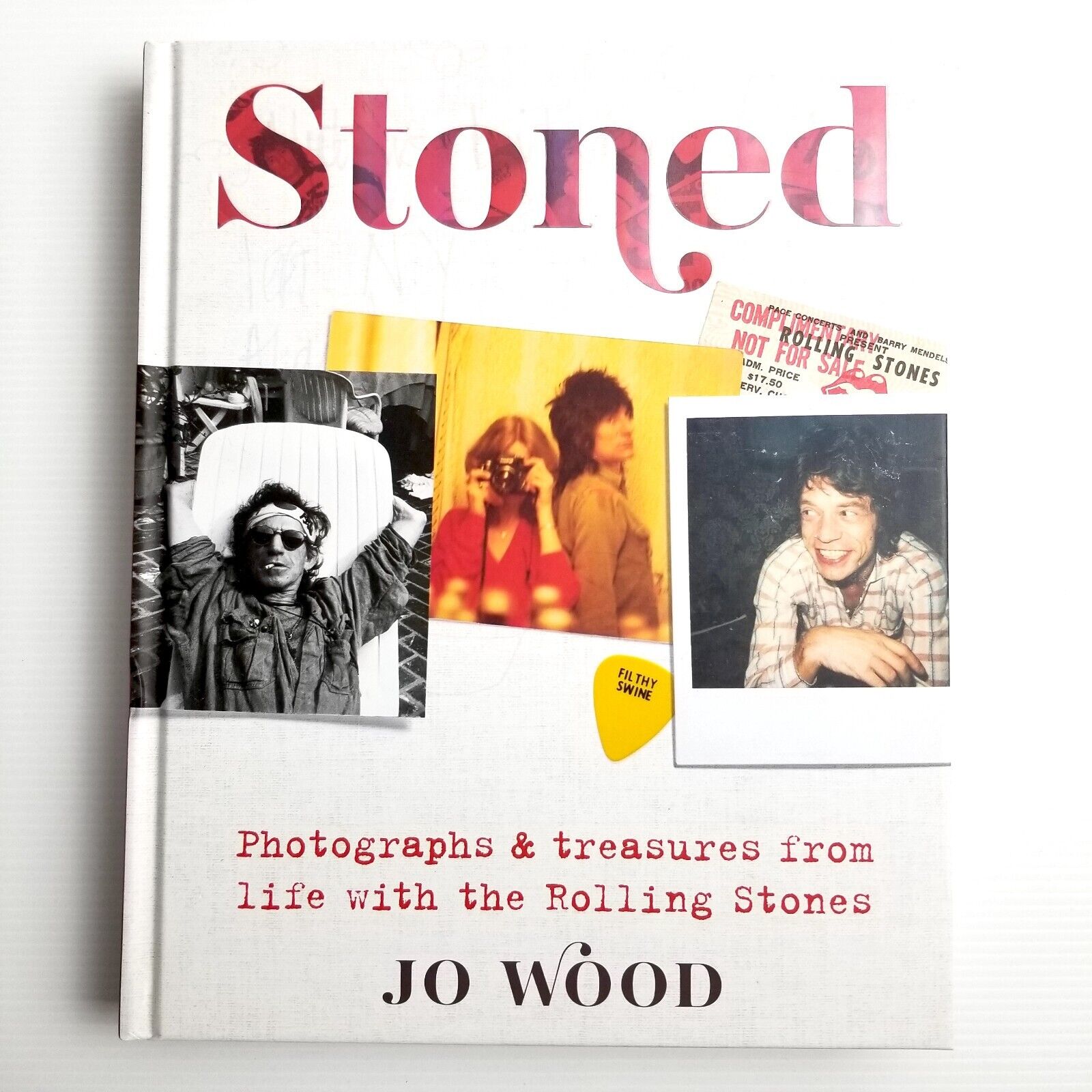 Stoned by Jo Wood, Hardcover, Rolling Stones Photography Rock Music History