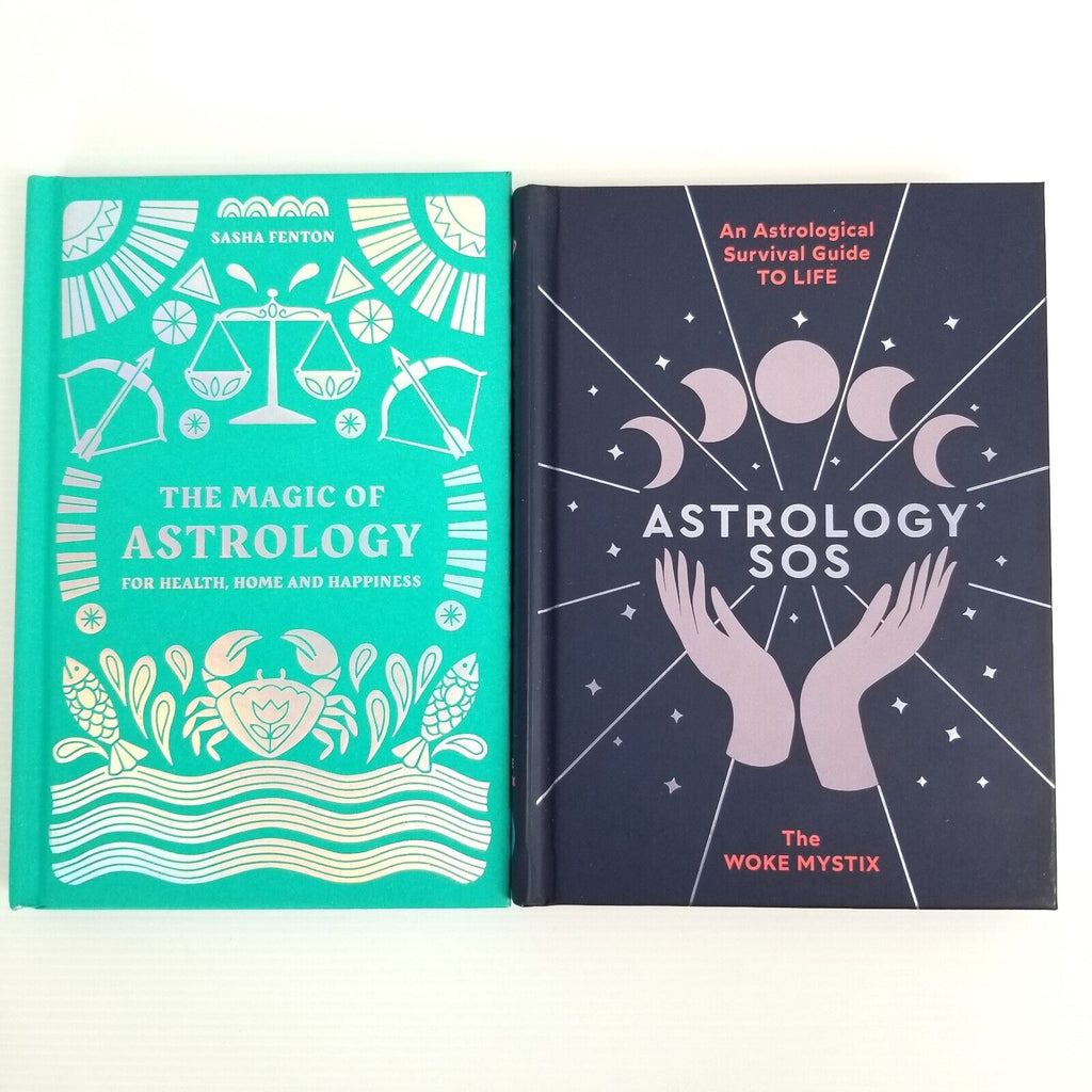 2x Book Bundle: The Magic of Astrology (Sasha Fenton) & Astrology SOS, Hardcover
