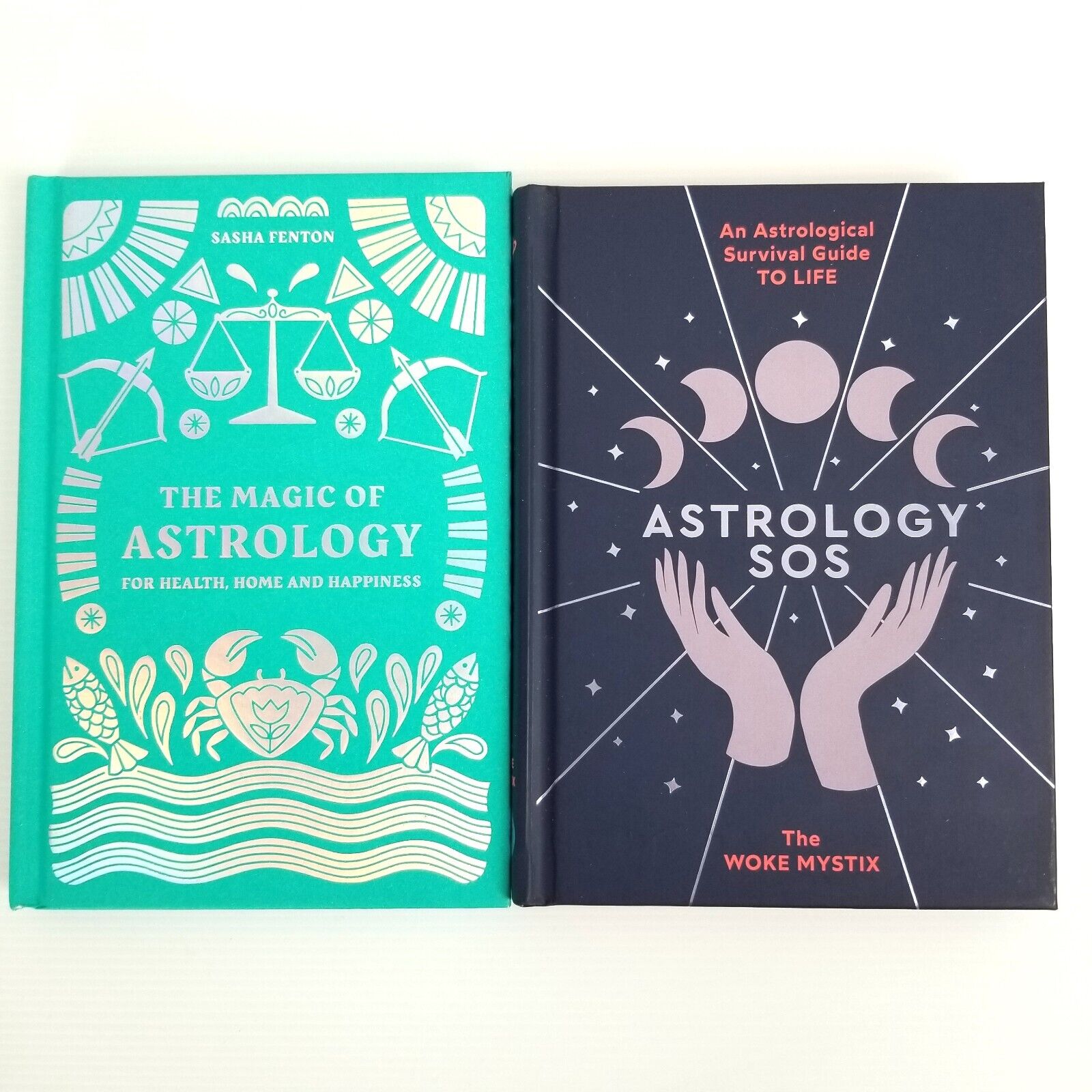 2x Book Bundle: The Magic of Astrology (Sasha Fenton) & Astrology SOS, Hardcover