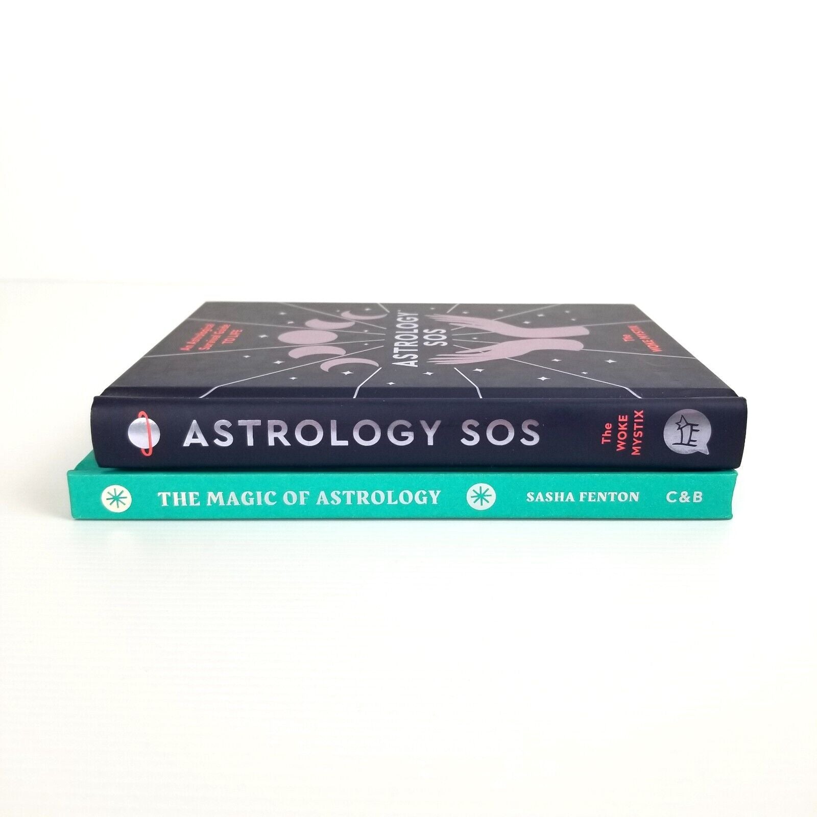 2x Book Bundle: The Magic of Astrology (Sasha Fenton) & Astrology SOS, Hardcover