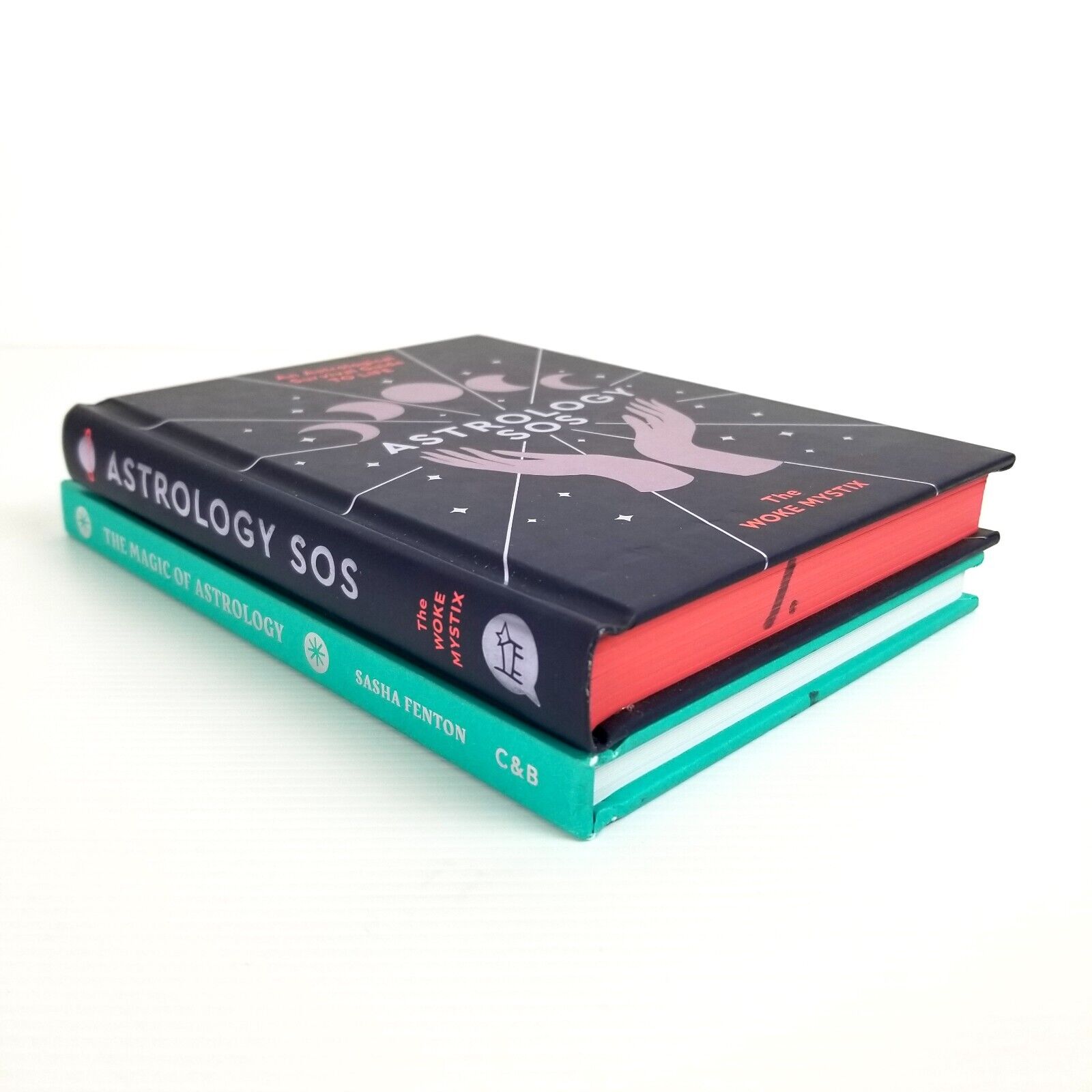 2x Book Bundle: The Magic of Astrology (Sasha Fenton) & Astrology SOS, Hardcover