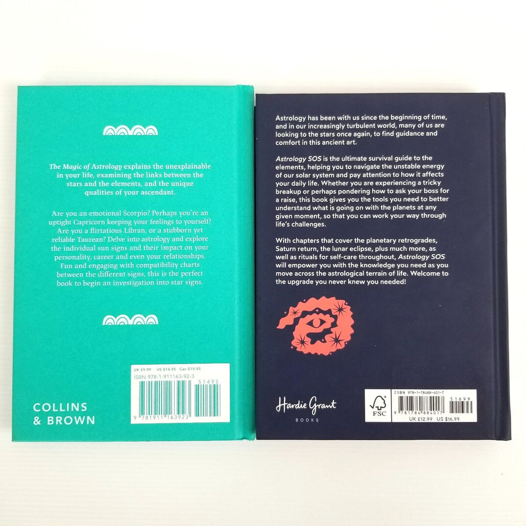 2x Book Bundle: The Magic of Astrology (Sasha Fenton) & Astrology SOS, Hardcover