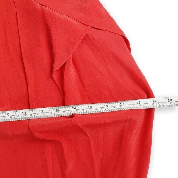 Very Very Red Dress Size 8 100% Silk Spaghetti Strap Sweetheart Cocktail Sheath