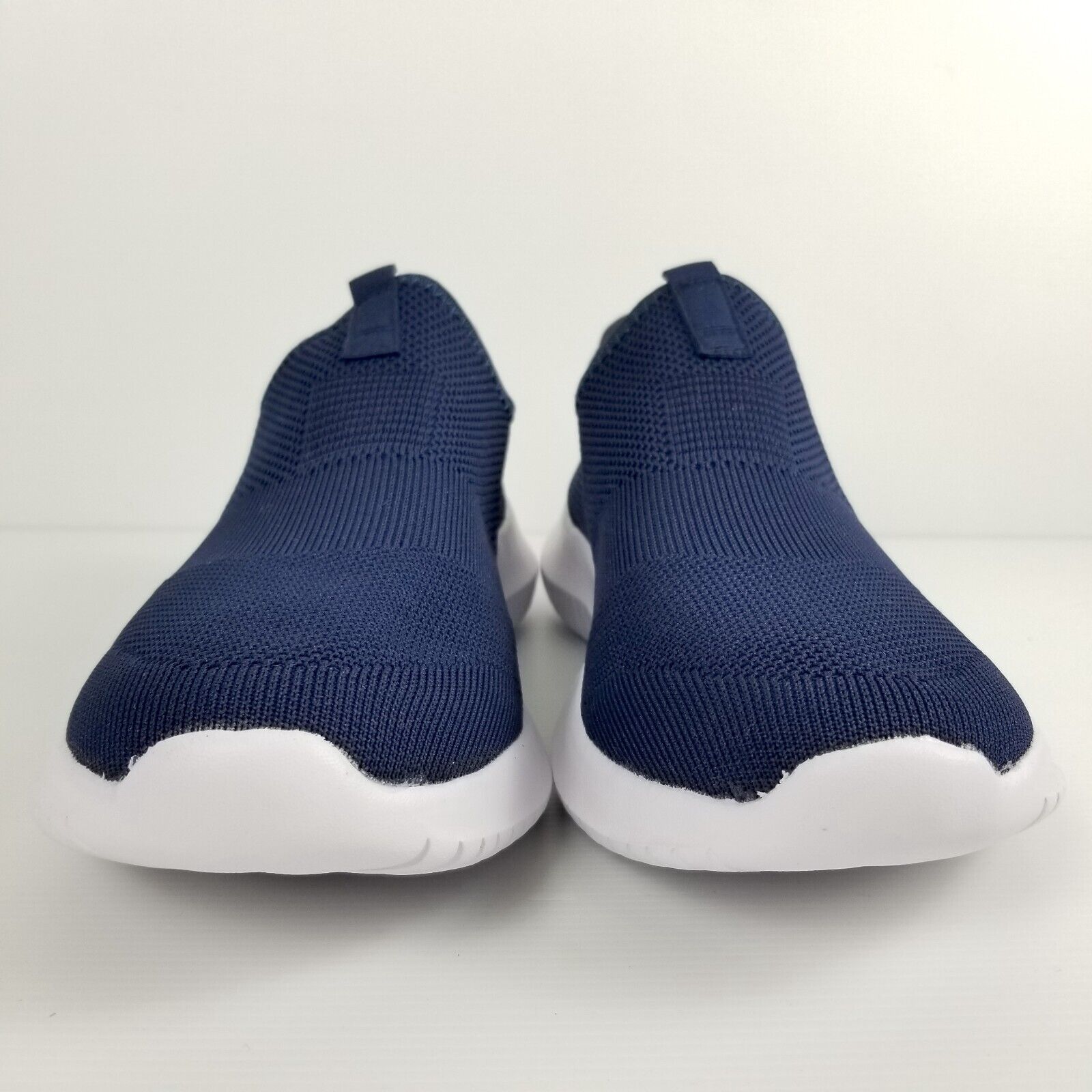 Mens US 10 Navy Blue Lightweight Mesh Knit Slip On Shoes Casual Sneakers Loafers