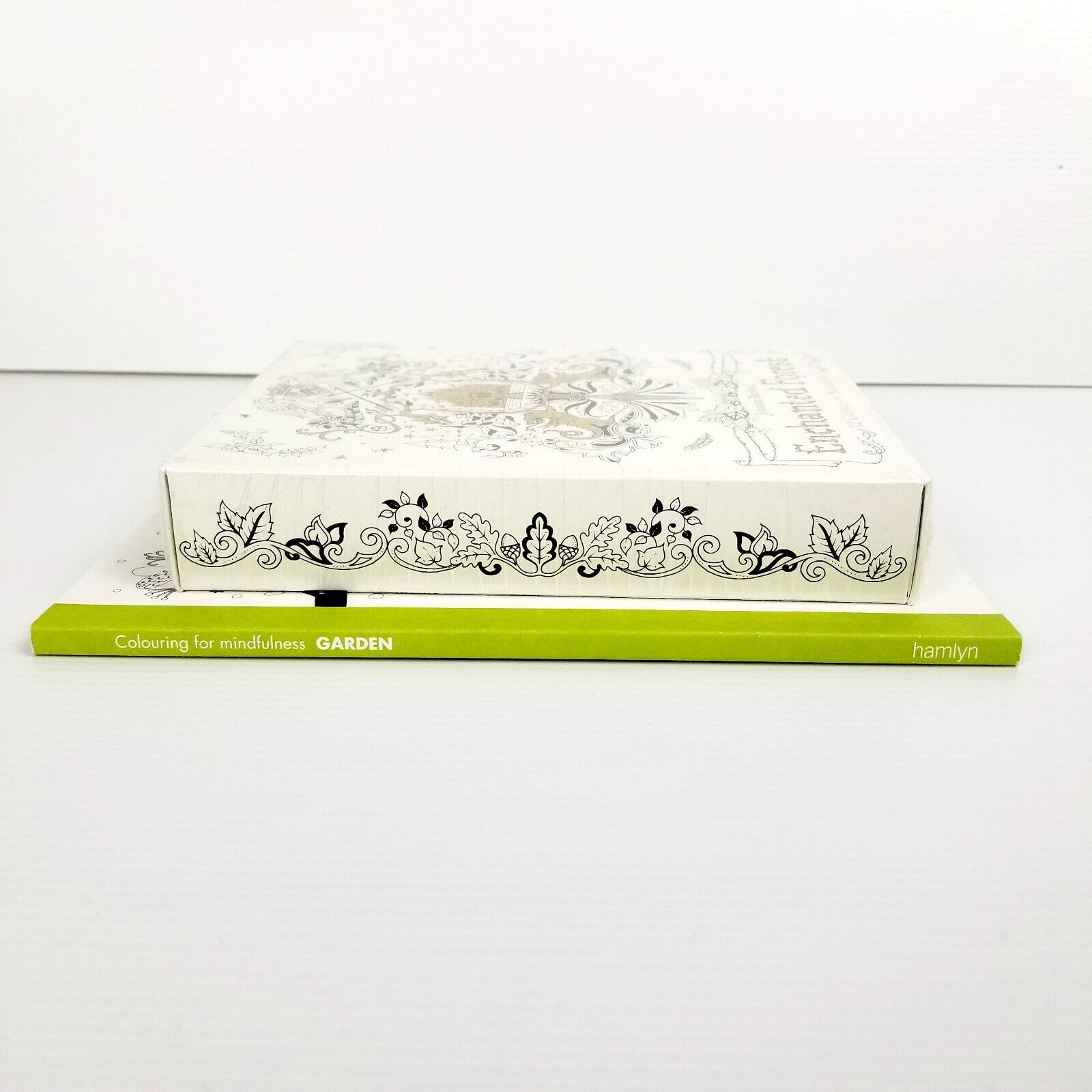 2pc: Garden Colouring Book & Enchanted Forest 12 Colour-In Notecards J. Basford