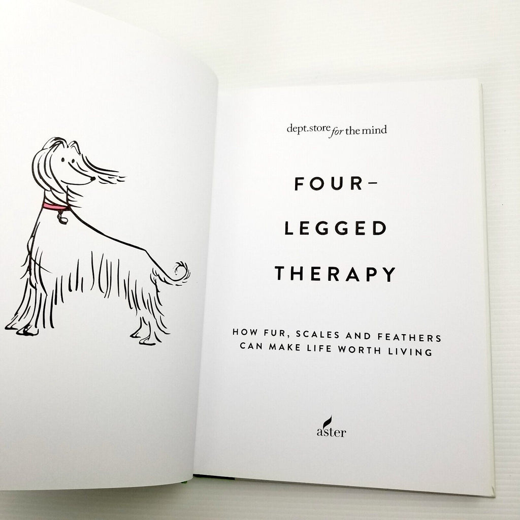 Four-Legged Therapy by dept.store for the mind (Hardcover, 2018) Dog Lover Book
