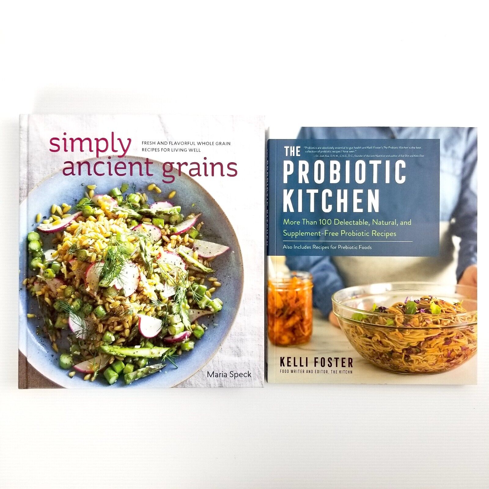 2x Healthy Cookbooks Bundle: Simply Ancient Grains & The Probiotic Kitchen Books