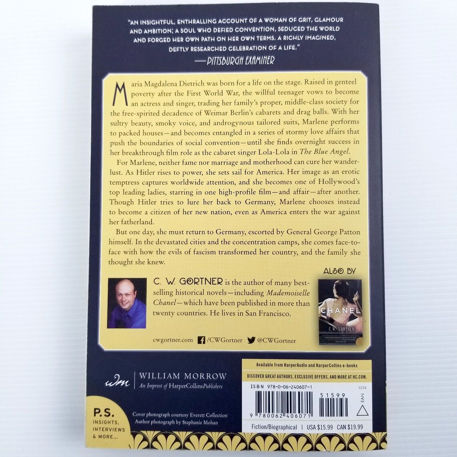 Marlene: A Novel by C. W. Gortner (Paperback, 2017) Marlene Dietrich Biography