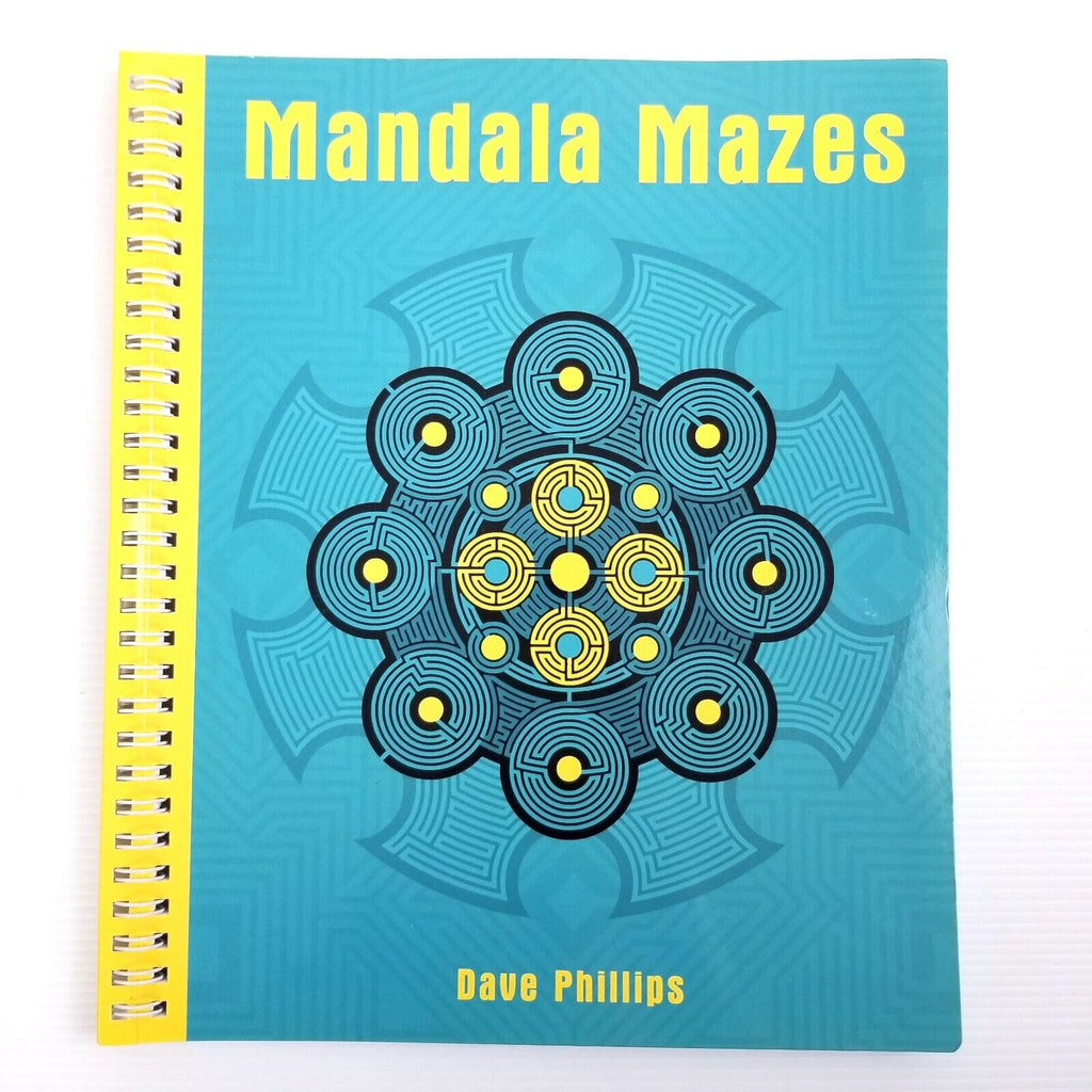 Mandala Mazes by Dave Phillips (Paperback, 2017) Adult Colouring Book Meditation