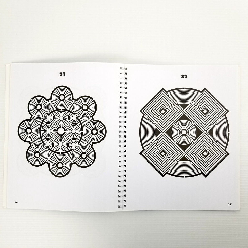 Mandala Mazes by Dave Phillips (Paperback, 2017) Adult Colouring Book Meditation