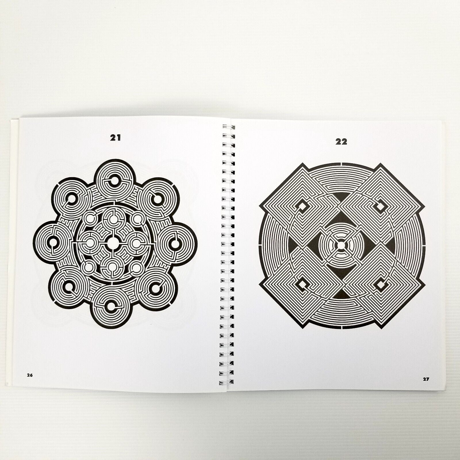 Mandala Mazes by Dave Phillips (Paperback, 2017) Adult Colouring Book Meditation