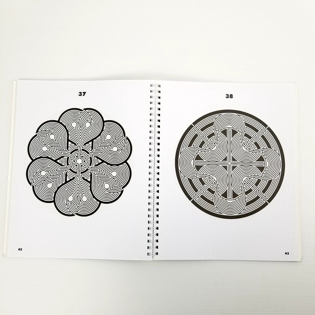 Mandala Mazes by Dave Phillips (Paperback, 2017) Adult Colouring Book Meditation