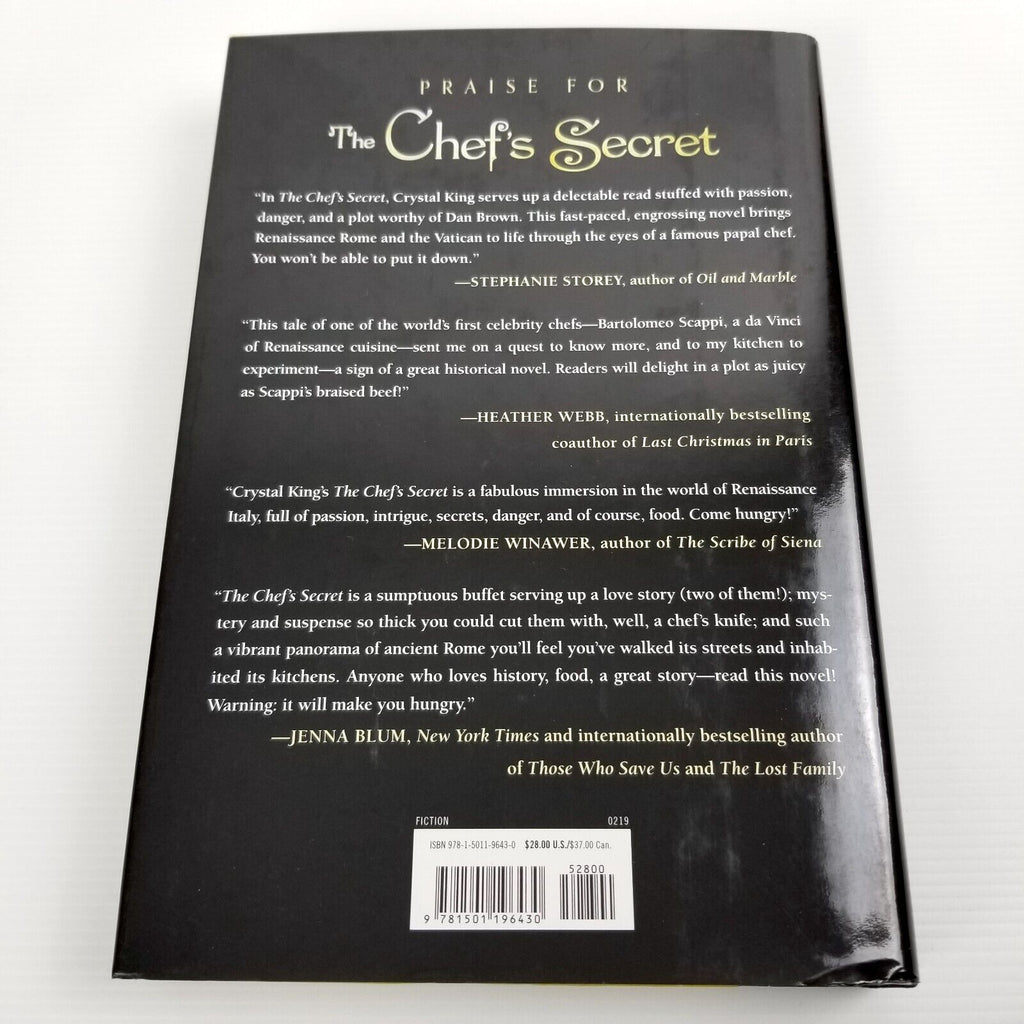 The Chef's Secret by Crystal King Hardcover & Dust Jacket Brand New