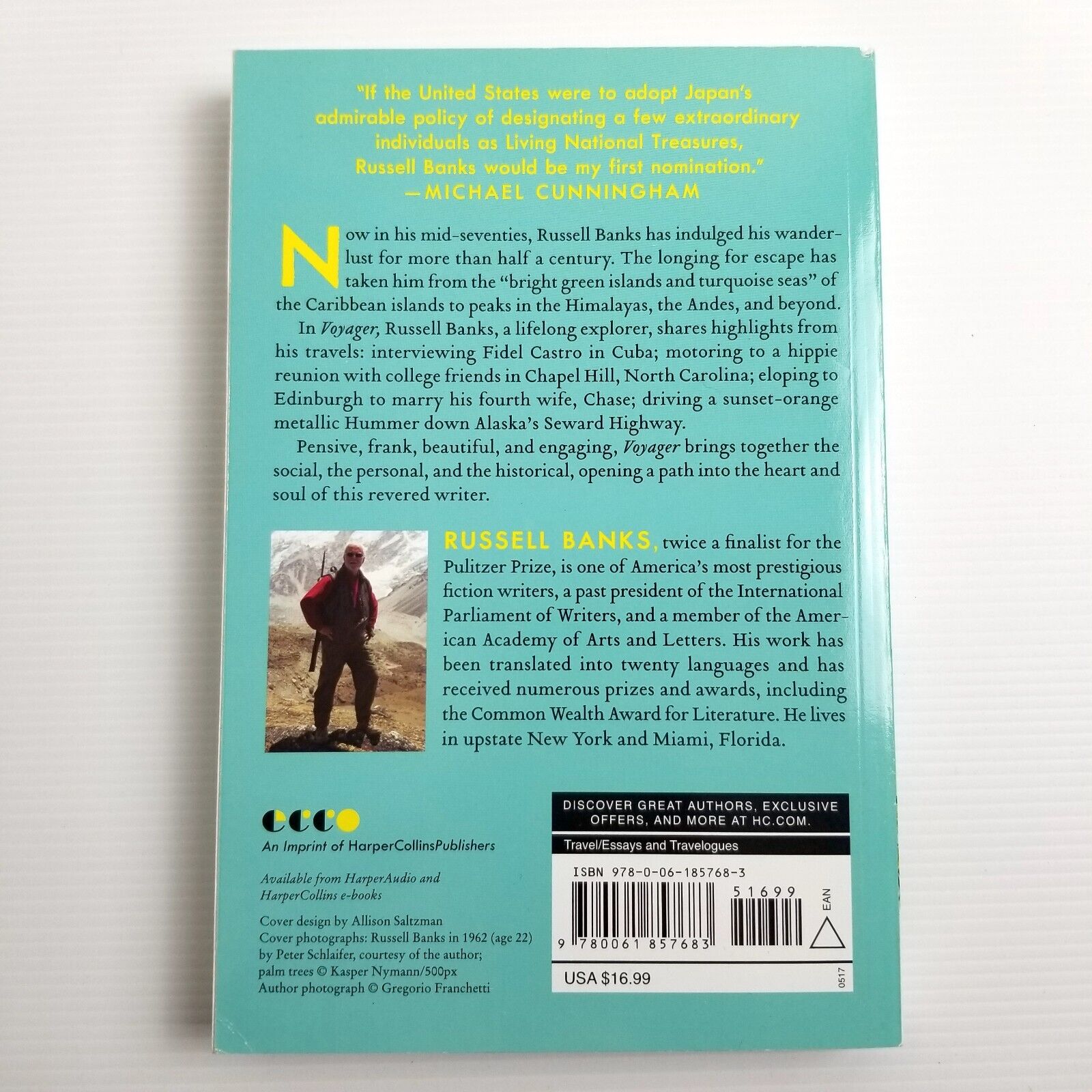 Voyager: Travel Writings by Russell Banks (Paperback, 2017) Biography Memoir