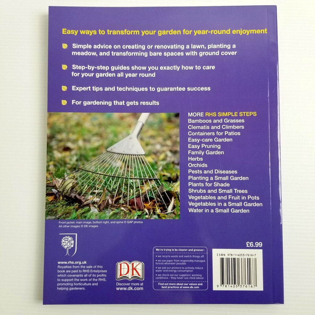Lawns and Ground Cover by Royal Horticultural Society, Paperback 2012, Gardening