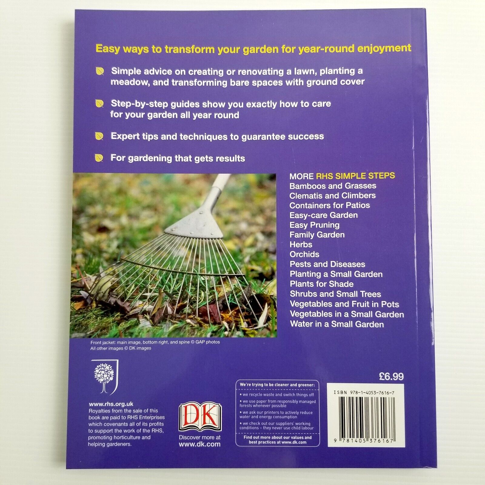 Lawns and Ground Cover by Royal Horticultural Society, Paperback 2012, Gardening