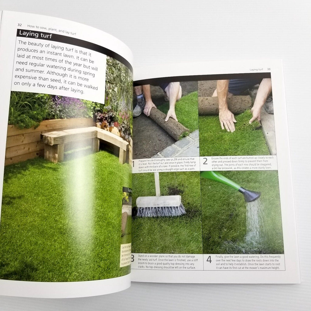 Lawns and Ground Cover by Royal Horticultural Society, Paperback 2012, Gardening