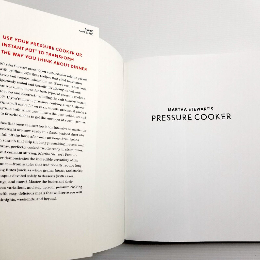 Martha Stewart's Pressure Cooker: 100+ Recipes for Fast Flavor Cookbook Recipes