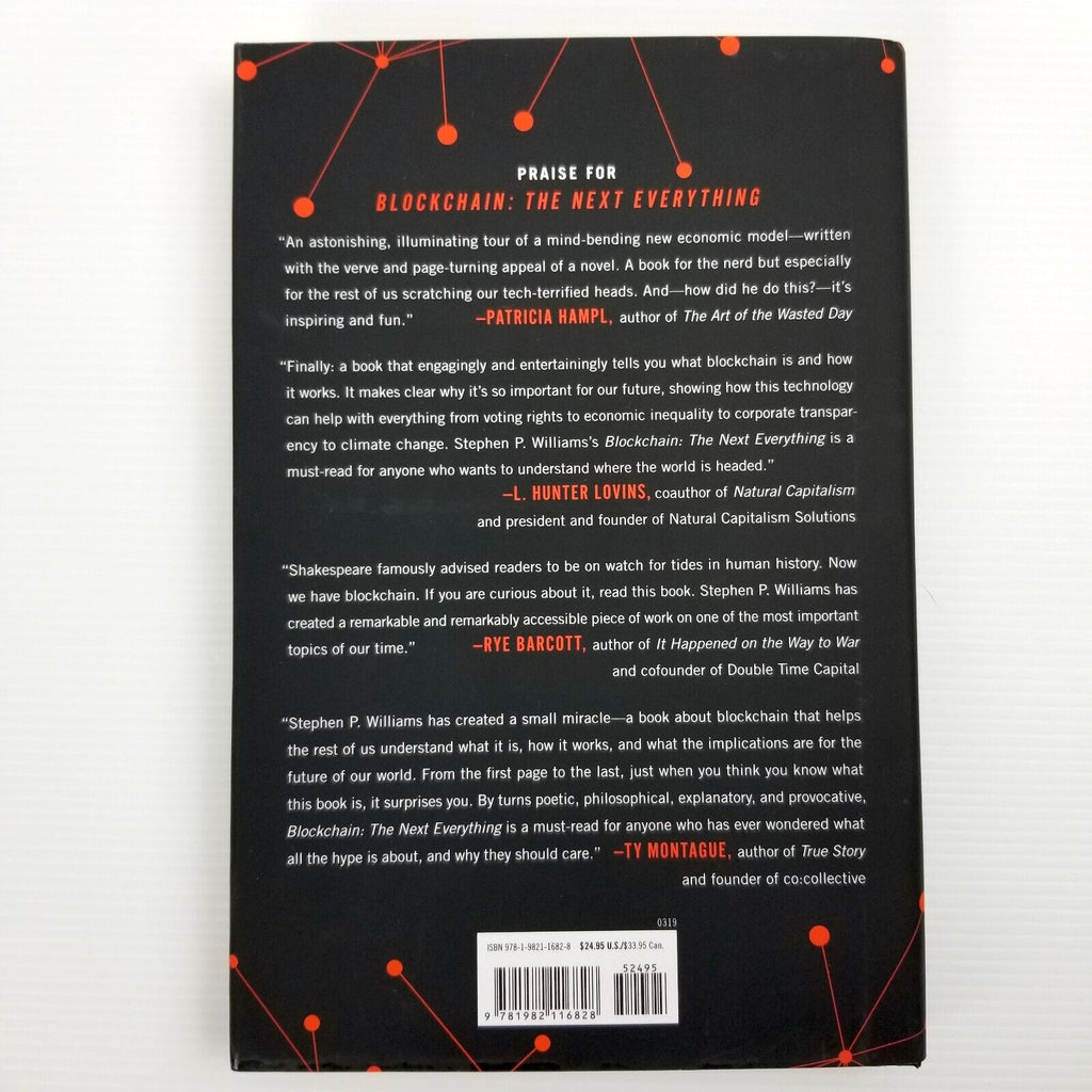 Blockchain: The Next Everything by Stephen P. Williams Hardcover 2019 Tech Book