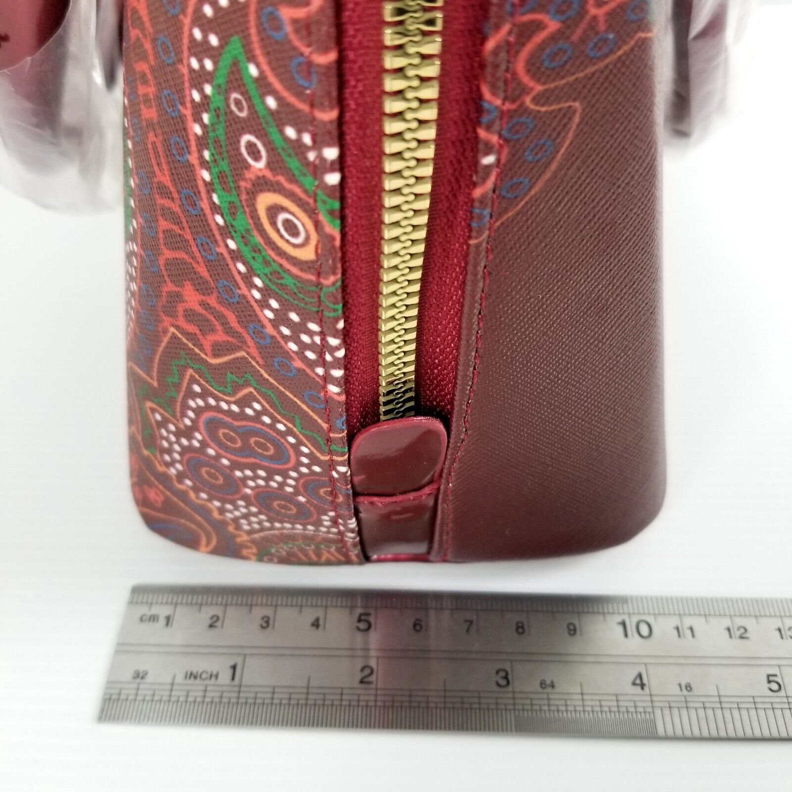 Cherry Red Floral Dotted Indigenous Design Luxury Handbag Purse Shoulder Bag New