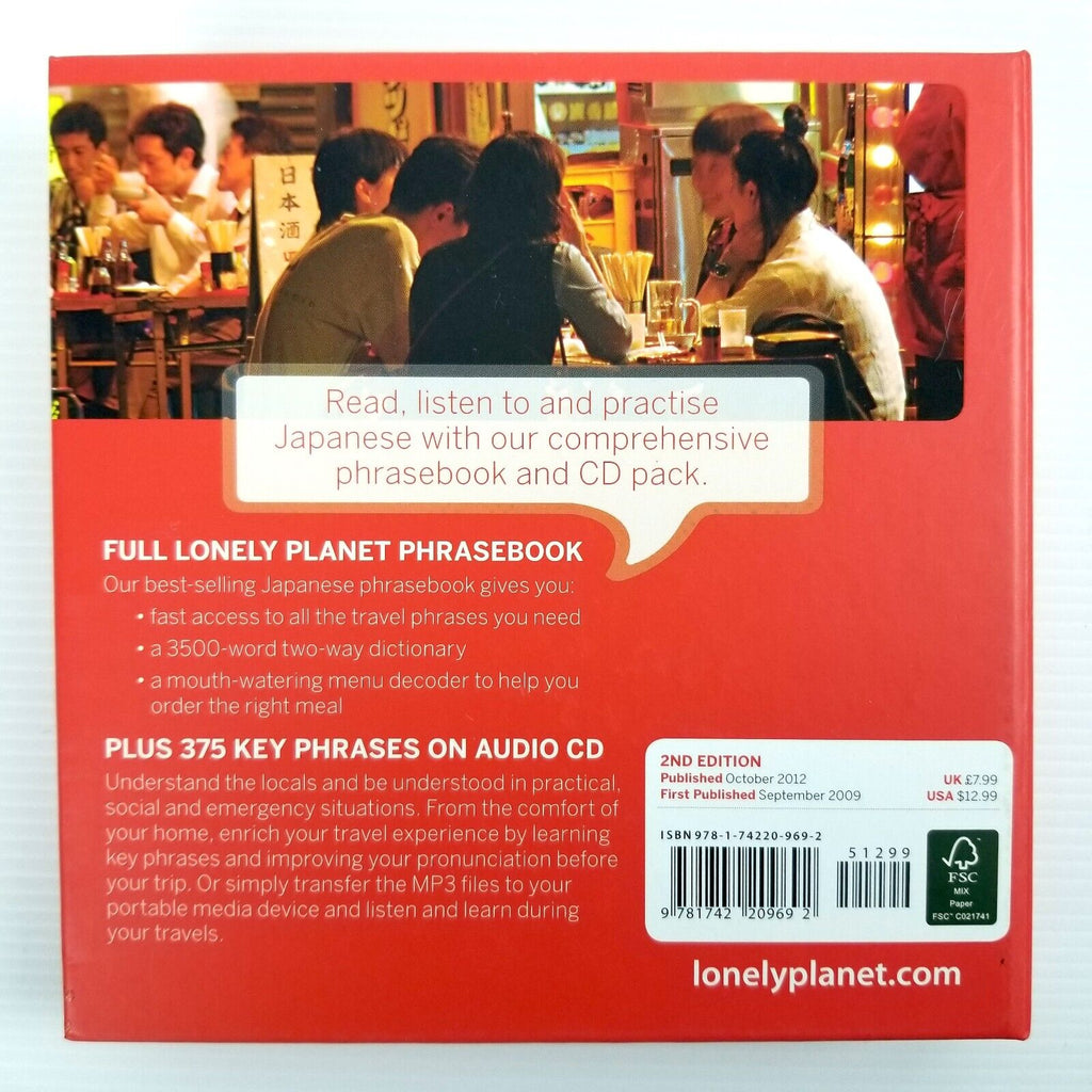 Lonely Planet Japanese Phrasebook by Lonely Planet (Mixed Media, 2012) CD & Book