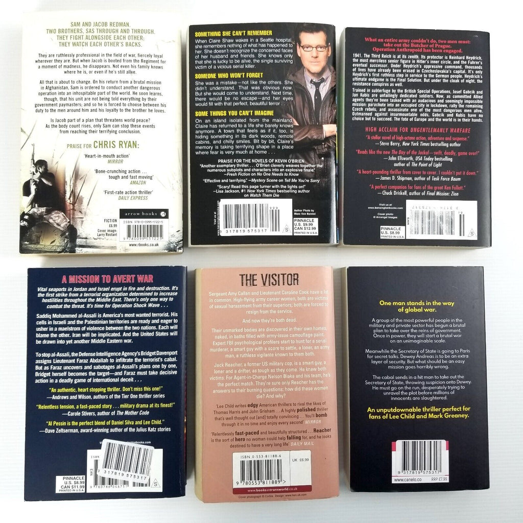 6-Book Fiction Bundle: Action, Crime, Thriller, Military, Chris Ryan, Lee Child