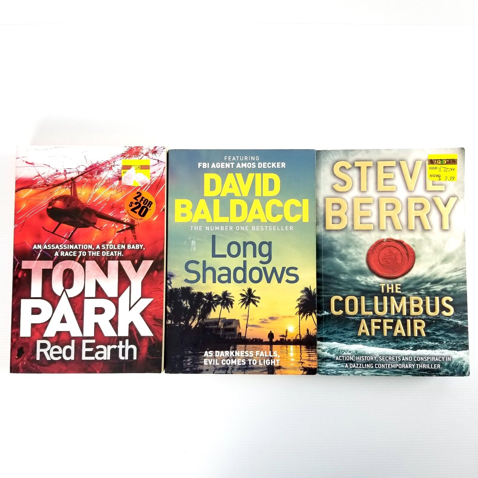 3-Book Fiction Bundle: Action, Crime, Thriller, Tony Park, David Baldacci & more