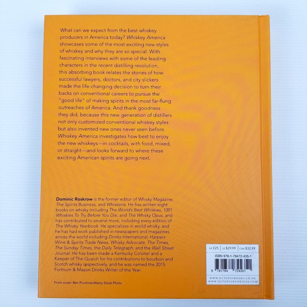 Whiskey America by Dominic Roskrow (Hardcover 2018) Coffee Table Book Factory2nd