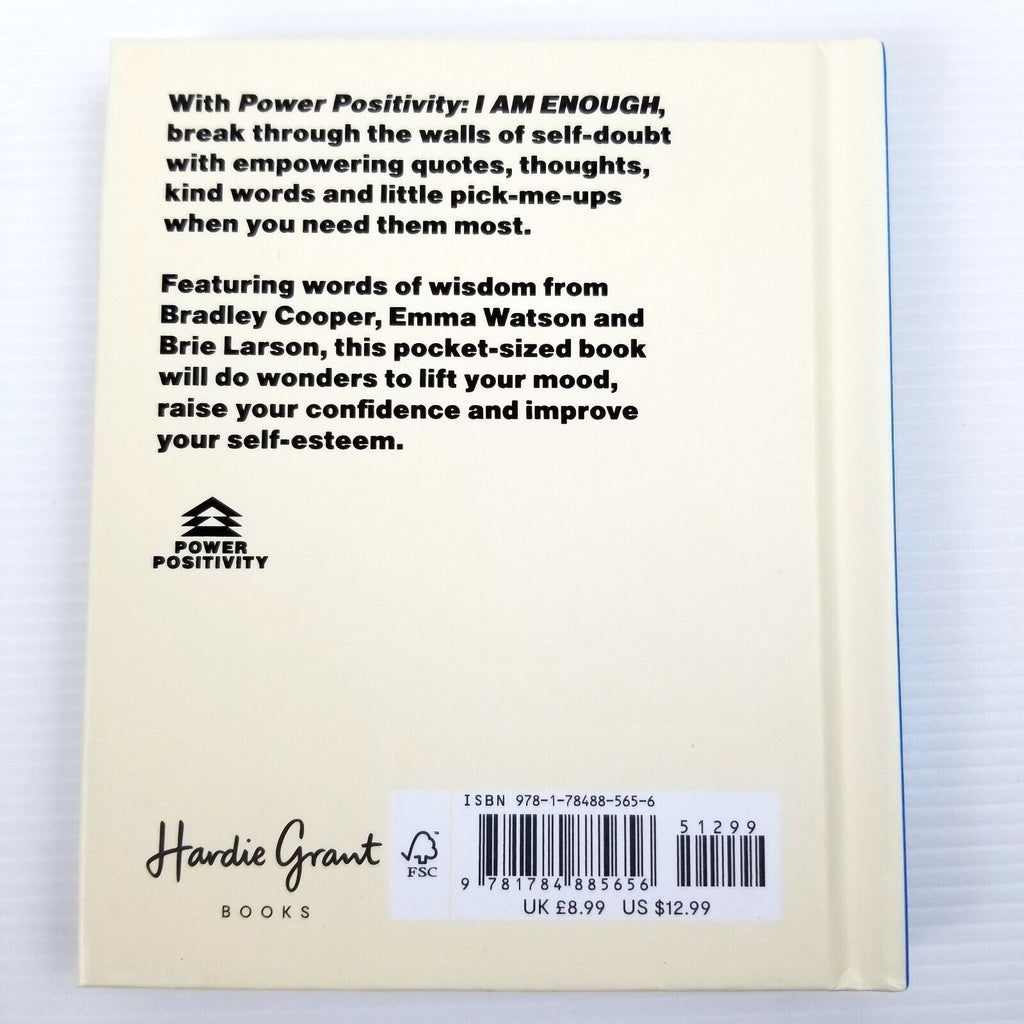I AM ENOUGH by Power Positivity, Hardcover, Little Pocket Book Affirmations Help