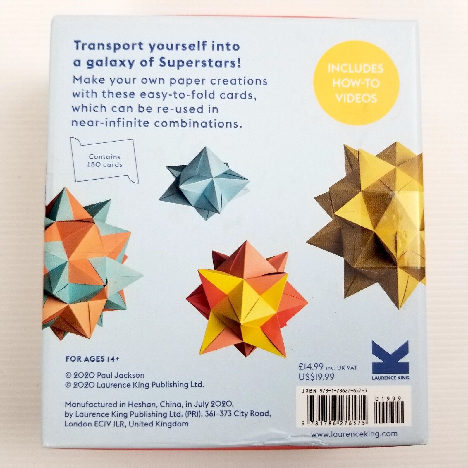 Superstars: Make a Galaxy of 3D Paper Stars by Paul Jackson Origami Paper Art