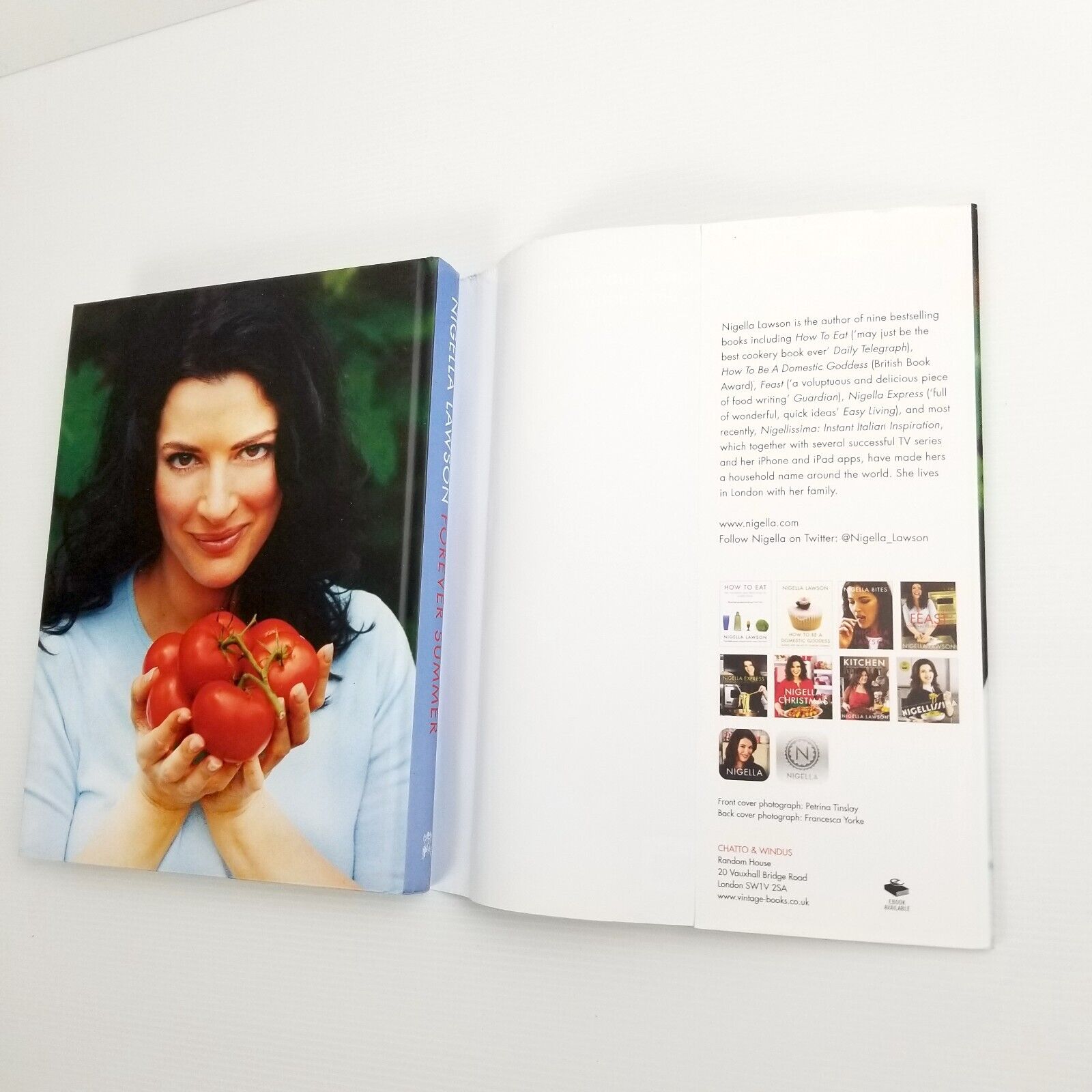 Forever Summer by Nigella Lawson (Hardcover, 2005) Cookbook Recipes Dust Jacket