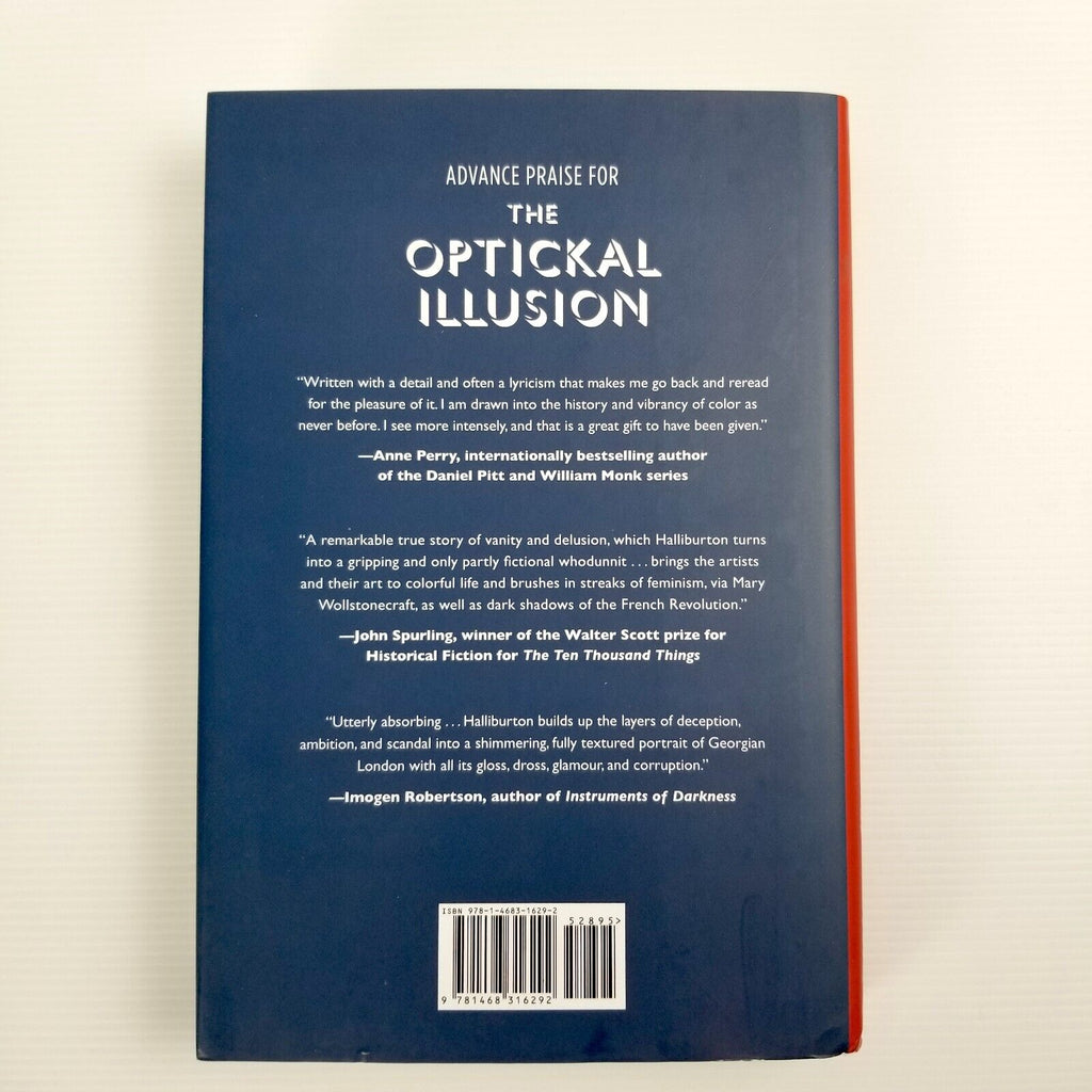 The Optickal Illusion: A Novel by Rachel Halliburton Hardcover Book 2nd