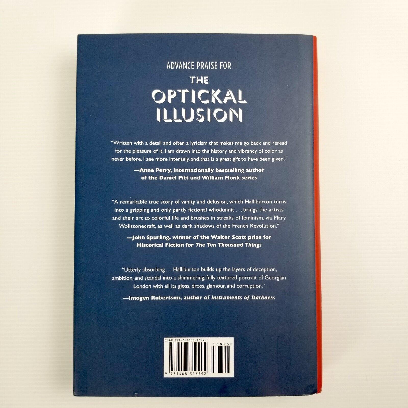 The Optickal Illusion: A Novel by Rachel Halliburton Hardcover Book 2nd