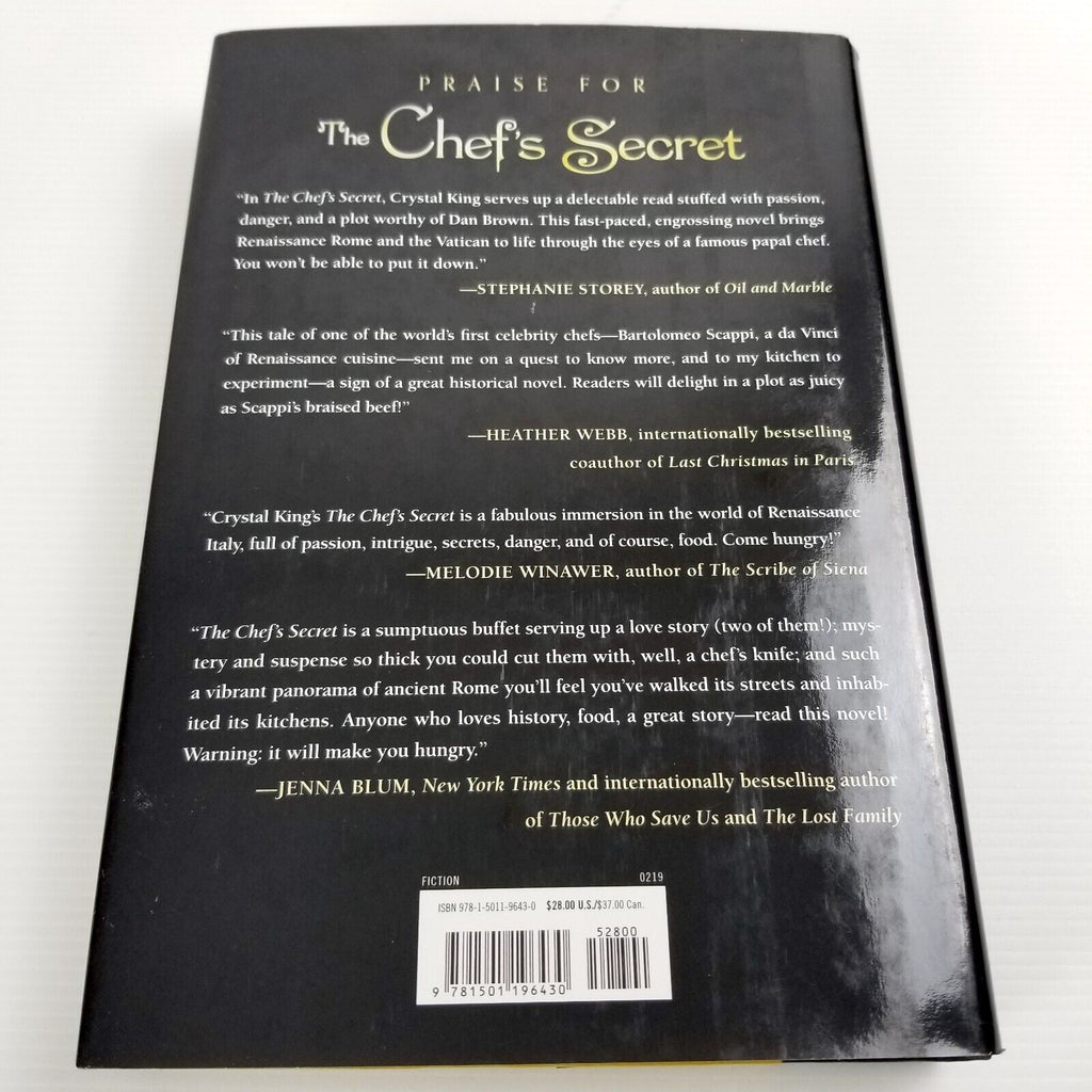 The Chef's Secret by Crystal King (Hardcover, 2019) Bartolomeo Scappi Italy