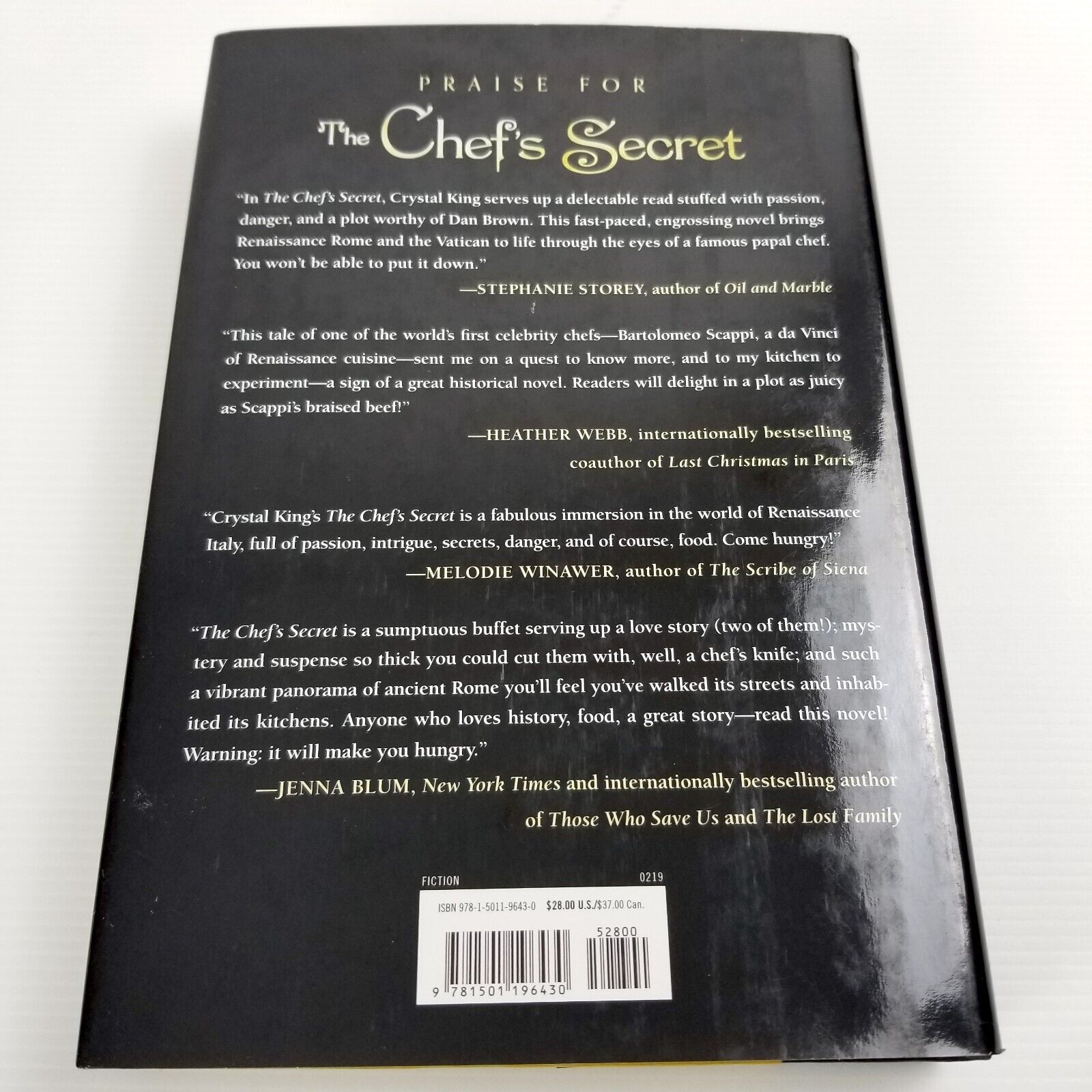 The Chef's Secret by Crystal King (Hardcover, 2019) Bartolomeo Scappi Italy