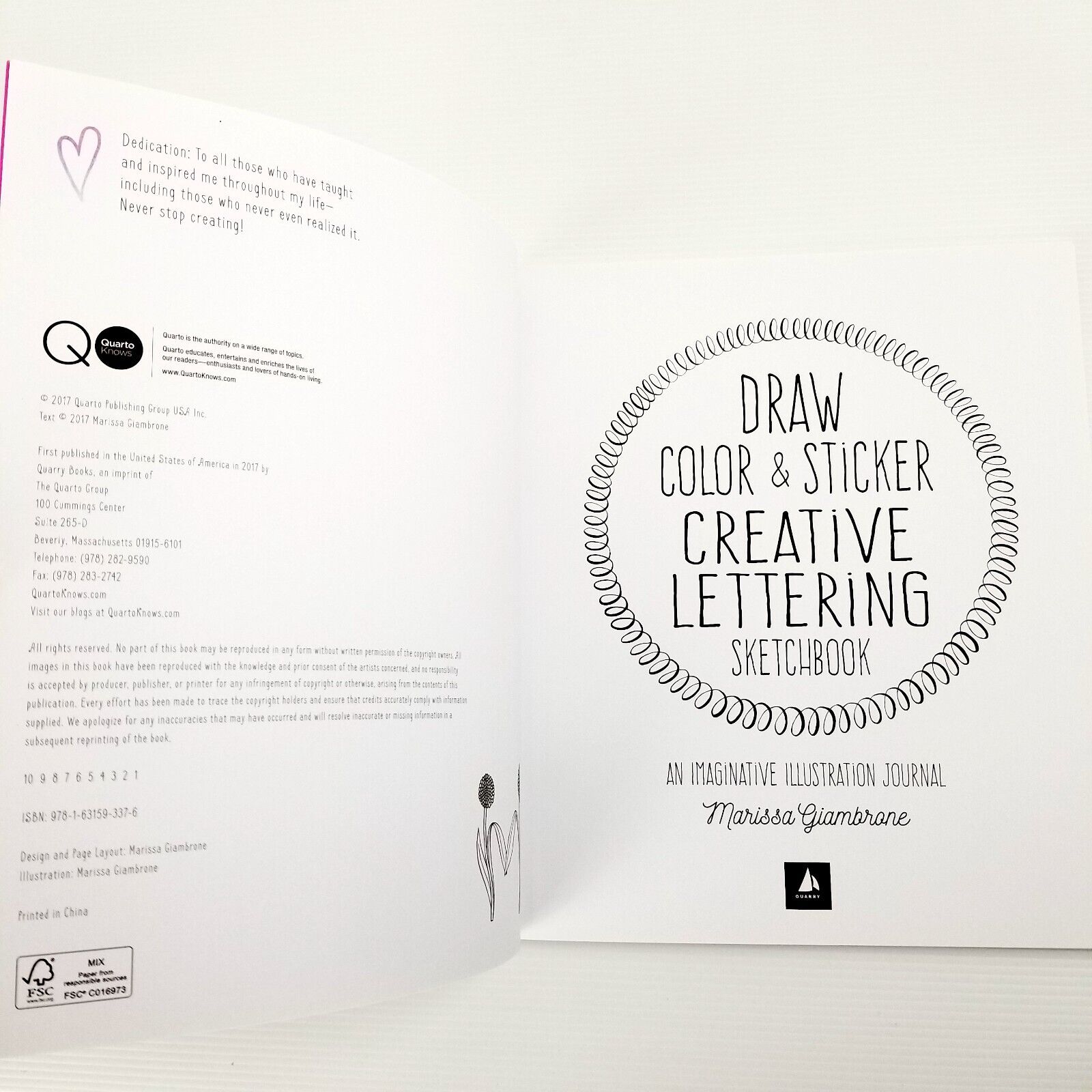 Draw, Color, and Sticker Creative Lettering Sketchbook: An Illustration Journal