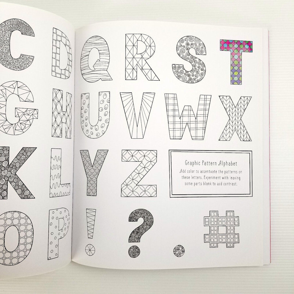 Draw, Color, and Sticker Creative Lettering Sketchbook: An Illustration Journal