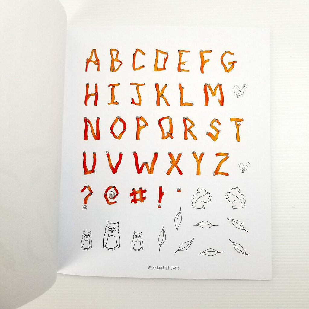 Draw, Color, and Sticker Creative Lettering Sketchbook: An Illustration Journal